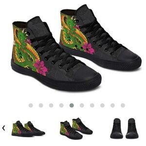 RAAD dragon‎ and flower shoes size 8